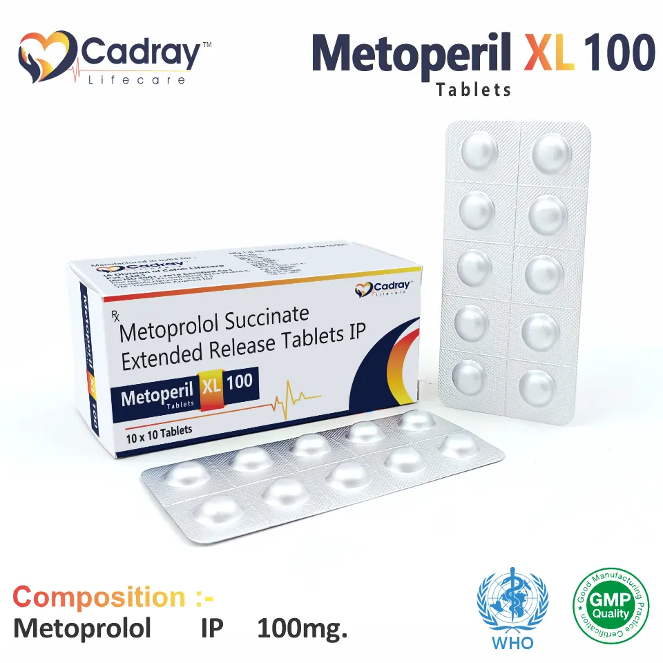 Metoprolol Succinate 100mg PR | Antihypertensive | Best price for PCD Pharma Franchise in Delhi